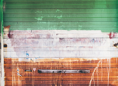 green, white, and brown painted wall thumbnail