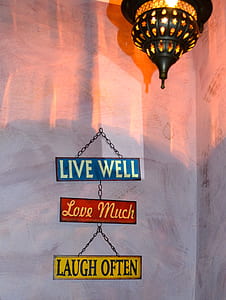 blue, red, and yellow hanging wall decor thumbnail