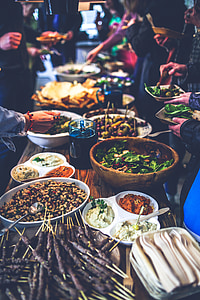 assorted dish on top of brown wooden table thumbnail