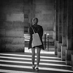 woman walks through barricade thumbnail