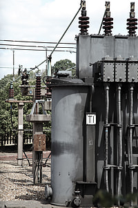 gray steel electricity transformer during daytime thumbnail