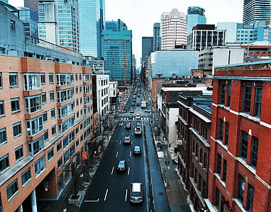 aerial photography of vehicles on road during daytime thumbnail