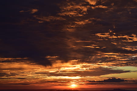 white clouds during sunset thumbnail