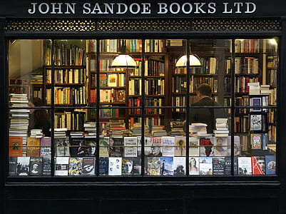 city, books, bookshop, window thumbnail