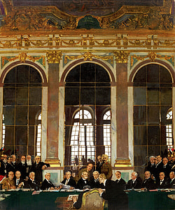 Signing of the Treaty of Versailles in 1919 thumbnail