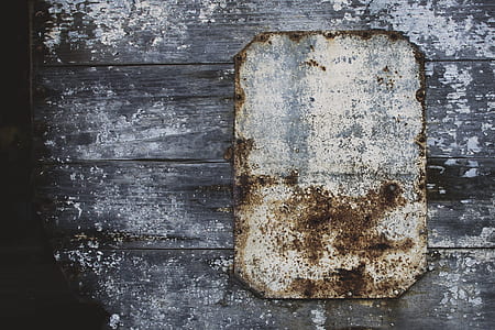 wooden, rusty, plaque, sign thumbnail