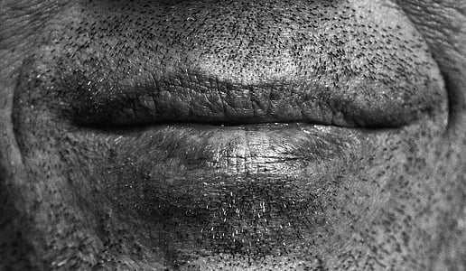 close view of man's stubble thumbnail