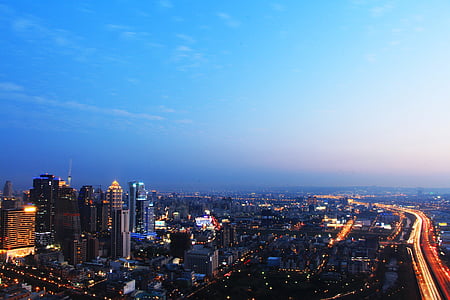 bird's-eye view photo of high rise buildings thumbnail