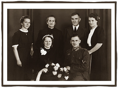 group of people grayscale photo thumbnail