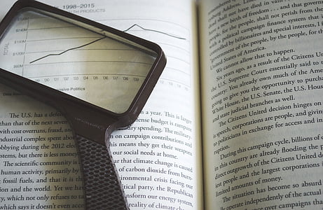black magnifying glass in book thumbnail
