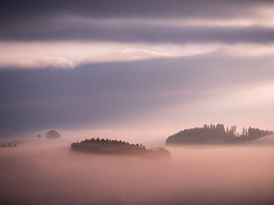 mountain covered by clouds thumbnail