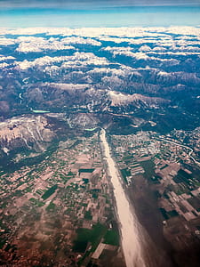 Aerial Photography of Snow Covered Mountains thumbnail