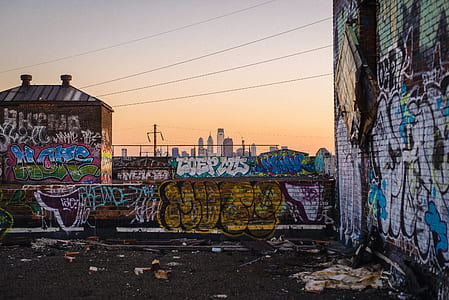 wall full of graffiti artworks thumbnail