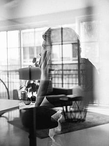 person, window, glass, reflection thumbnail