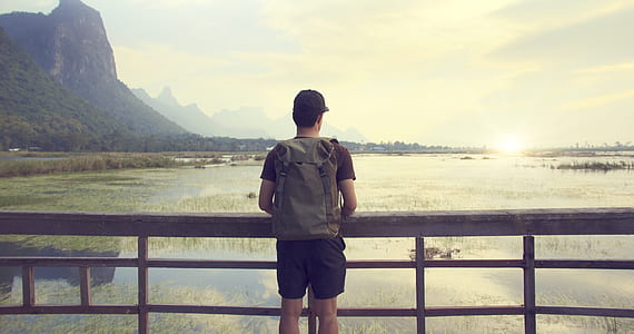 dawn, landscape, mountains, nature thumbnail