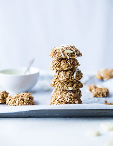 pile of cookies beside dip bowl thumbnail