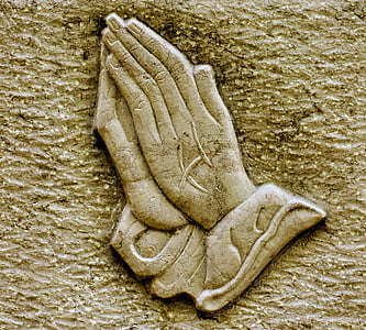 human hand emboss decor thumbnail