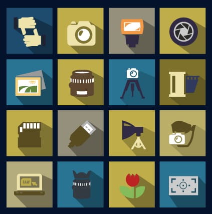 Vector flat social icons set 03 eps file