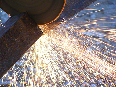 person cutting metal bar thumbnail
