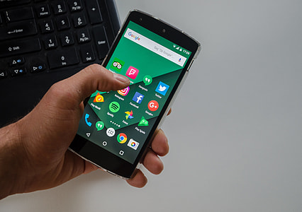 person holding bag android smartphone thumbnail