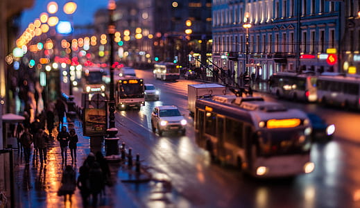 people on street during nighttime thumbnail