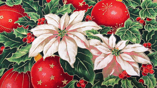 white and green floral painting thumbnail