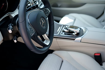 black Mercedes-Benz car dashboard thumbnail
