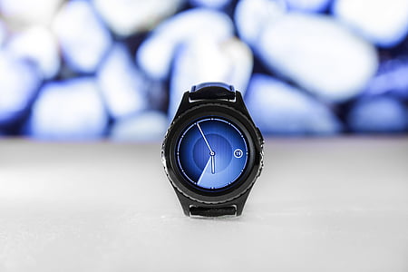 round black digital watch at 6:50 thumbnail