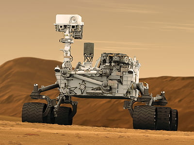 white buggy on sand landscape thumbnail