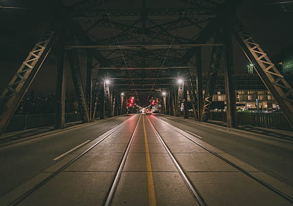 Iron Bridge At Night Photo thumbnail
