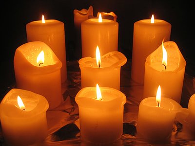 yellow pillar candles thumbnail