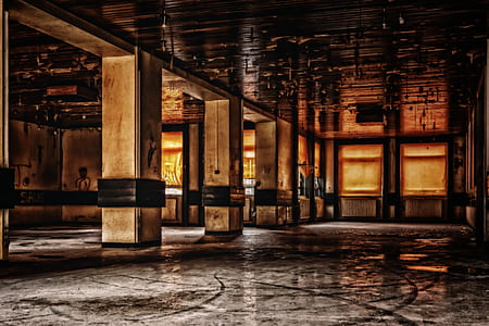 selective focus photography of concrete pillars thumbnail