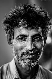 Grayscale Photo of Smiling Man thumbnail