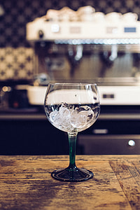 Empty glass with ice thumbnail