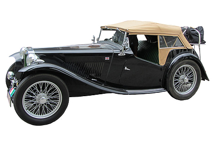 vintage black convertible coupe thumbnail