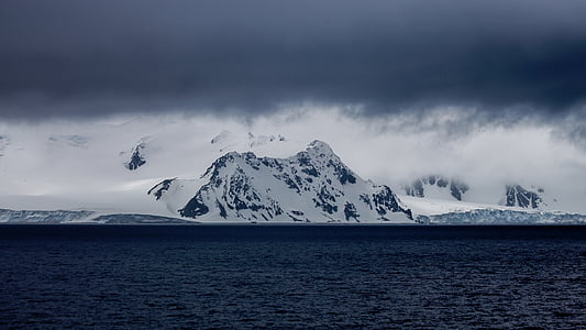 white mountain covered with snow thumbnail