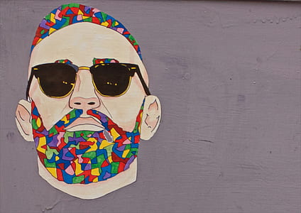 man, sunglasses, art, graffiti thumbnail