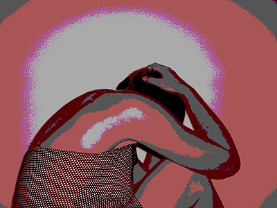 person sitting stencil artwork thumbnail