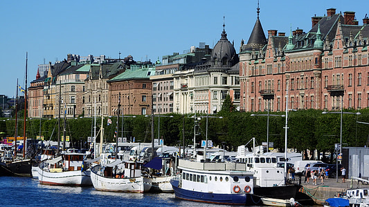 yacht docked on harbor thumbnail