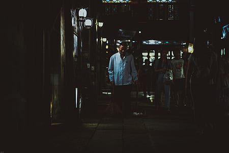 man walking on street thumbnail