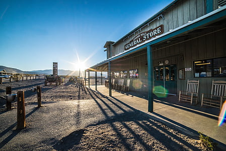 General Store under clear blue sky thumbnail
