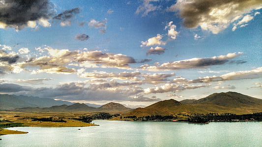 landscape, mountains, nature, sky thumbnail