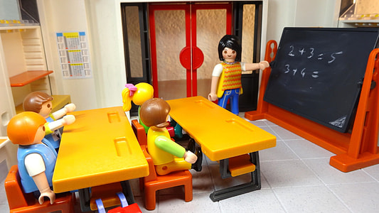 Lego Minifigures in school setup thumbnail