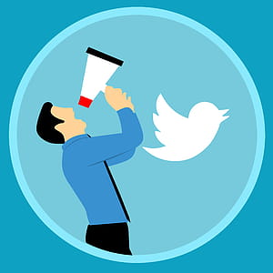 Illustration of marketing on twitter social media platform. thumbnail