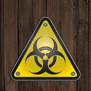yellow and black biohazard logo thumbnail