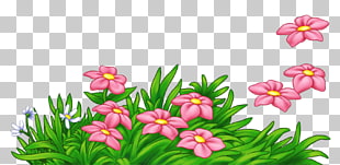 Bangladesh Bengali New Year (Pôhela Boishakh) Pahela Falgun , Grass with Pink Flowers , pink petaled flower PNG clipart