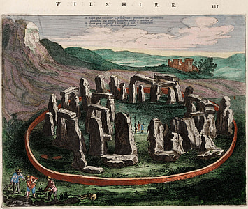 Old depiction of Stonehenge thumbnail