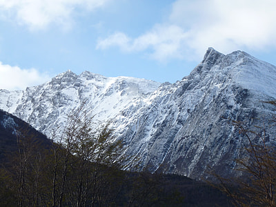panoramic photography of mountain covered by snow thumbnail