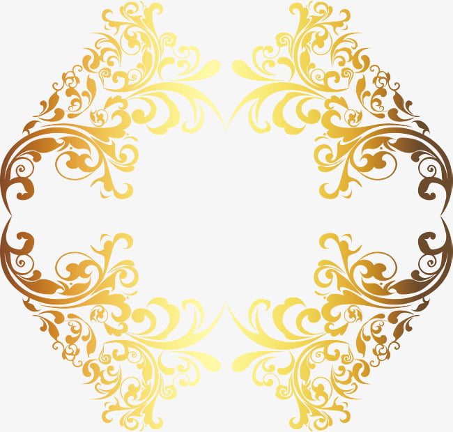 gold foil european pattern ai file