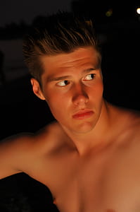 topless man looking sideways thumbnail